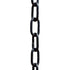 Aluminum Traditional Link Rain Chain Replacement Downspout for Gutters, Matte Black
